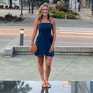 Altar’d State Medium navy mini dress